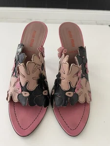 TACONES ALTOS MIU ROSA-NEGRO-BEIGE US 7.5 EU 37.5 - Imagen 1 de 24