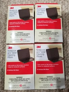 3M Computer Screen and Monitor Cleaning Wipes - 24 Pack x4= 96 wipes - Picture 1 of 2