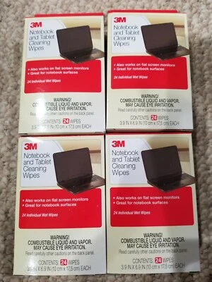 3M Computer Screen and Monitor Cleaning Wipes - 24 Pack x4= 96 wipes - Image 1 of 2