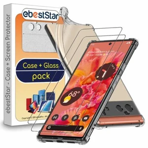 Coque + 2 VERRES Trempés Google Pixel 6 Etui Silicone Rebords Renforcés Antichoc - Photo 1 sur 9