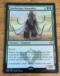 MTG Fate Reforged, Sandsteppe Mastodon - Foil Launch -- Light Played - Picture 1 of 2