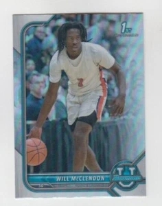 Will McClendon 2021-22 Bowman University Rookie refractor cromado #73 UCLA - Imagen 1 de 1