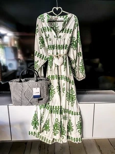Tommy Hilfiger Boho Maxi Kleid Deluxe Gr XL/42 Np 84.90€ Hippie Style - Bild 1 von 11