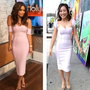 House Of CB Dress NEW Dress Size S Small 10 / US 6 Midi Azahara Lilac Party - Bild 1 von 7