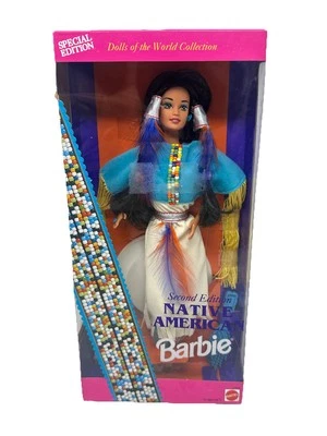 NUEVO stock antiguo Barbie nativa americana segunda edición 1993 NRFB Foto 1 de 4