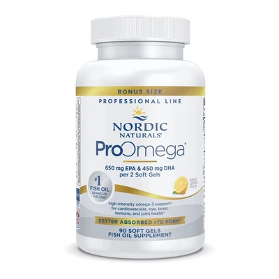 Nordic Naturals ProOmega Soft Gels - Concentrated Omega-3 Fish Oil, 90 Count - Image 1 of 4