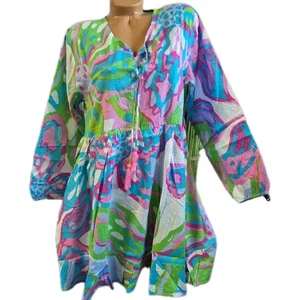 Zwillingsherz Kleid Modell Blumen Kunst S bis XL Gemustert Weiß Damen (3 286) - Bild 1 von 10