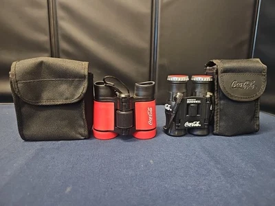 Coca-Cola  Binoculars 8 x 21 Marketed by Bushnell + Generic 4x30 Binoculars RARE - Image 1 of 4