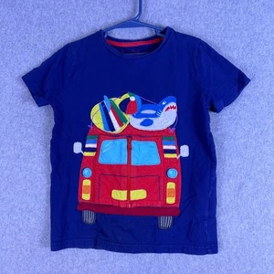 Camisa Mini Boden Lift the Flap para niños 7/8 perro coche cremallera aplique manga corta - Imagen 1 de 10