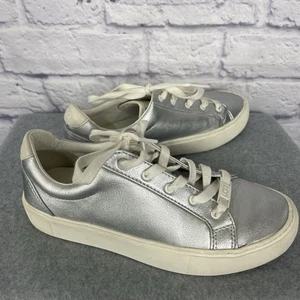 Zapatillas deportivas Ugg Zilo metálicas para mujer talla 6,5 plataforma gris plateado con cordones - Imagen 1 de 9
