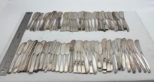 Lot of 80 Assorted Vintage Silverplate Butter Spreaders - Lot#344 - Picture 1 of 3