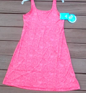 COLUMBIA PFG TANK DRESS, Red Pink Freeze III Sports Stretch Beach, Women's M $50 - Picture 1 of 18