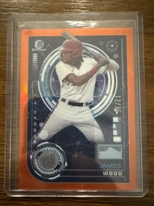 Bowman 2024 cromo James Wood/25 naranja refractor RC AI BAI-17 Nationals - Imagen 1 de 2