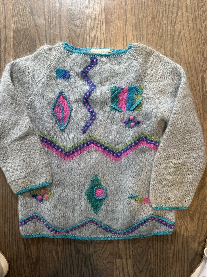 Bergdorff Goodman vintage Itslian Ilaria Hand-Knit Sweater – 1960s/1970s - Image 1 of 4