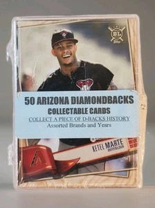 50 tarjetas coleccionables Arizona Diamondbacks nuevas selladas de fábrica. - Imagen 1 de 3