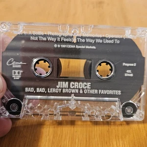 Vintage Jim Croce Cassette Tape Bad, Bad Leroy Brown & Other Favorites 1991 CEMA - Bild 1 von 2