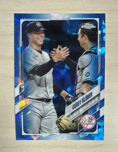 COREY KLUBER HL - 2021 Topps Chrome Update SAPPHIRE #US52 - NEW YORK YANKEES - Picture 1 of 3