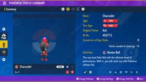 Pokemon Scarlet and Violet PSV - Shiny 6IV Charcadet - Picture 1 of 3