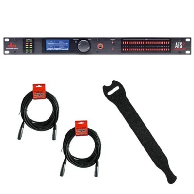 dbx AFS2 Dual-Channel Feedback Suppression Processor with 20' XLR Calble Bundle - Image 1 of 4