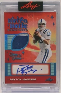 2025 Leaf Glory of the Game Peyton Manning Retro Relic Auto #/3 - Bild 1 von 2