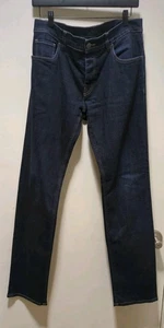 Prada Mens Tapered Fit Jeans Denim Size 33 Button Fly - Picture 1 of 15