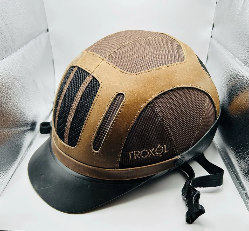 Troxel Performance Headgear Sierra Equestrian Riding Helmet Brown Black Small - Image 1 of 4