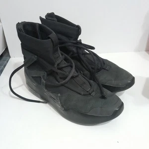 Size UK 8.5 - Nike Air Fear of God 1 Triple Black 2020 - Picture 1 of 6