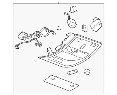 Consola de techo GM 25977641 genuina Foto 1 de 2