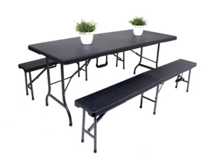 Tischset Gartengarnitur VENTANA Kunststoff Rattanoptik - Bild 1 von 3