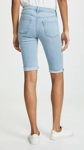 NEW J BRAND $198 811 MID RISE LONG DISTRESSED DENIM BERMUDA SHORTS SZ 24 - Picture 1 of 6