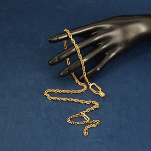 Vintage Gold Filled 1/20-12k GF Watch Fob Chain - Free Shipping USA - Picture 1 of 9