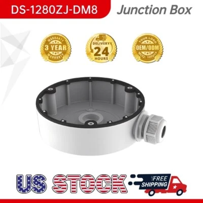 HIKVISION Junction Box DS-1280ZJ-DM8 Bracket Fit HIK DS-2CD2343G2-I/2CD2383G2-IU IP Camera