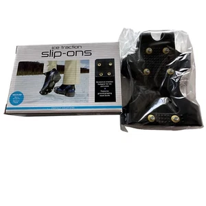 Zapatos sin cordones Ice Tractions medianos para hombre 5,5-7,5 para mujer 7-9 nuevos en caja - Imagen 1 de 6