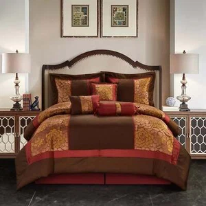 Grand Avenue Sibyl 7-Piece Bedding Comforter Set, Queen - Picture 1 of 6