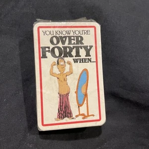 Vintage “You Know You're Over 40 When....”Playing Cards New Sealed  Package - Picture 1 of 5