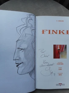 GINE FINKEL TOME 5 ORIGINE EO EN ÉTAT NEUF AVEC DÉDICACE - Imagen 1 de 7