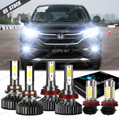 Combo faros LED + kit bombillas antiniebla para Honda CR-V CRV 2015 2016 2017-2019 Foto 1 de 4