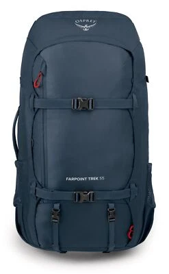 Osprey Farpoint Trek 55 Rucksack Rucksack Muted Space Blue dunkelblau - Bild 1 von 4