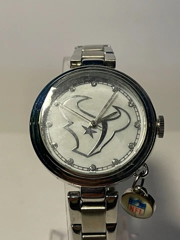 Houston Texans NFL Women's Stainless Steel Charm Watch by SPARO NEW Cover