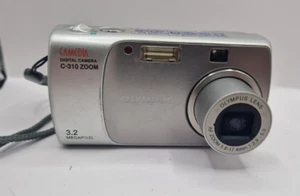 Olympus Camedia C-310 Zoom Compact Digital Camera 3.2MP Silver - Picture 1 of 8