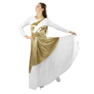 Danzcue Damen Worship asymmetrische Lob Tanz ärmellose Tunika - Bild 1 von 10