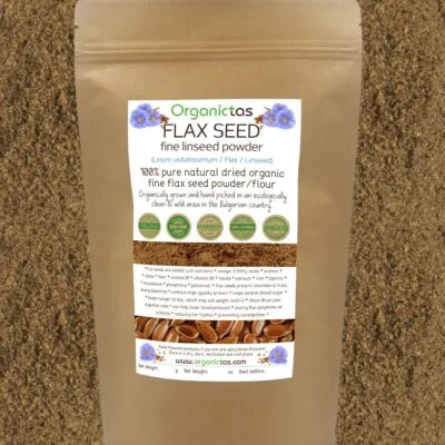 ORGANICTAS Ground FLAX SEEDS Organic Meal/Powder - Healthy Nutrition and Health Benefits