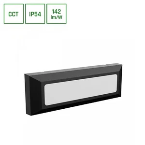 Lámpara empotrable de pared LED exterior 6W CCT 230V IP54 negra SURFACE - Imagen 1 de 4