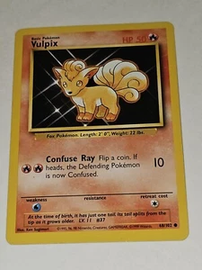 Vulpix 68/102, Base Set Pokemon TCG - Picture 1 of 2