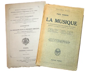 Lot of ancient books on music. Music since antiquity + Greek Music - Picture 1 of 10