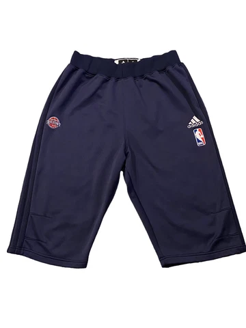 Adidas Climawarm Detroit Pistons Team Issued NBA Shorts Men’s Sz XL +2 Cover