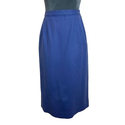 Falda lápiz Pendleton 100 % lana azul vintage años 80 para mujer hecha en EE. UU. Foto 1 de 4