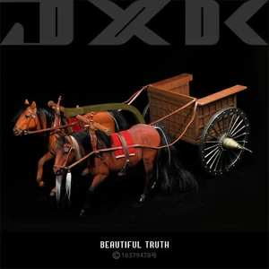 JXK 1/6 Warring States War Chariot Modellpferd Soldat Zubehör Kinder Geschenk Spielzeug - Bild 1 von 24