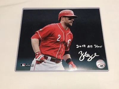 Zack Cozart Cincinnati Reds Signed 8x10 Photo Proof Autograph With Inscription - Image 1 of 2