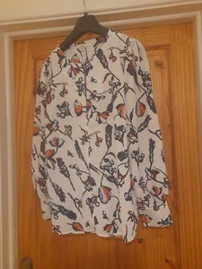 Next Floral Long Sleeve Top, Size 14 - Picture 1 of 2